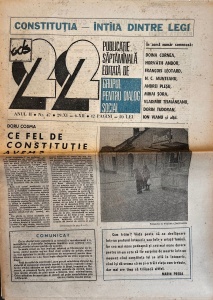 Revista 22, nr. 47, 29 noiembrie - 6 decembrie 1991