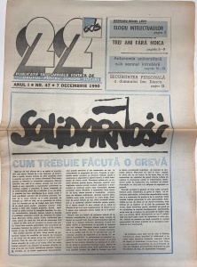 Revista 22, nr. 47, 7 decembrie 1990