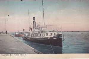 Salutari din Portul Galati (circulata 1911)