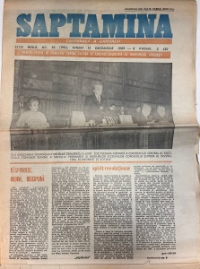 Saptamana, nr. 50, 15 decembrie 1989