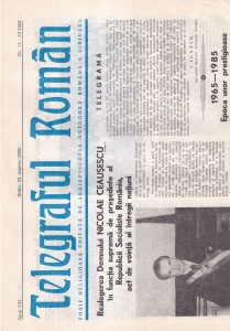 Telegraful roman, nr. 11-12, martie 1985. Foaie religioasa editata de Arhiepiscopia Ortodoxa Romana a Sibiului