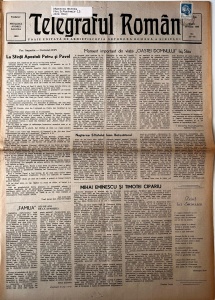 Telegraful roman, nr. 23-24, 25 iunie 1990. Foaie religioasa editata de Arhiepiscopia Ortodoxa Romana a Sibiului