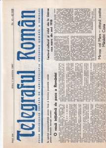 Telegraful roman, nr. 41-42, noiembrie 1986. Foaie religioasa editata de Arhiepiscopia Ortodoxa Romana a Sibiului