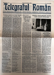 Telegraful roman, nr. 43-44/1988, 15 noiembrie 1988. Foaie religioasa editata de Arhiepiscopia Ortodoxa Romana a Sibiului