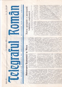 Telegraful roman, nr. 43-44, noiembrie 1984. Foaie religioasa editata de Arhiepiscopia Ortodoxa Romana a Sibiului
