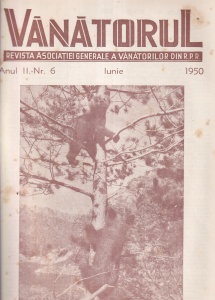 Vanatorul. Revista Asociatiei Generale a Vanatorilor din R.P.R. nr. 6, iunie 1950