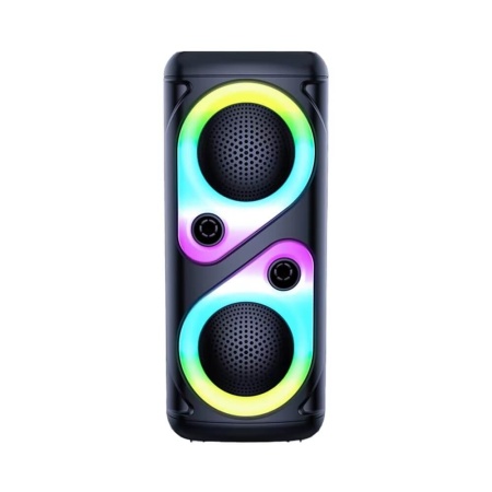 Boxa portabila cu lumini, rgb, 10W, MP3, USB, bluetooth, TF, slot microfon, karaoke, acumulator