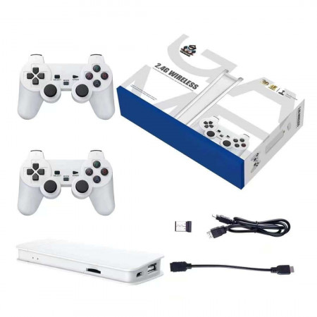 Consola joc pe televizor, wireless, 4K, Ultra HD, 2 controllere, 20156 jocuri, 64gb, Game Stick Pro, M15