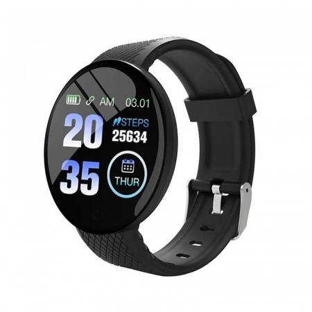Ceas smartwatch fitness, 1.3 inch, bluetooth, OLED, ritm cardiac, tensiune arteriala, puls, apeluri