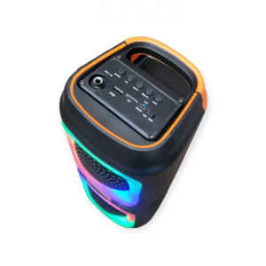 Boxa portabila cu doua difuzoare, lumini rgb, acumulator, MP3, USB, bluetooth, radio FM, Card TF, 2x5W - CS-4403