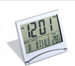 Ceas de masa digital, alarma desteptatoare, portabil cu baterii