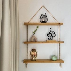 Decoratiune Casa, Cheia Sol & Portativ – DECORADI®, Eco-friendly, Baza din Lemn Natural, Design Modern, Negru 21.5cm – Cadou sau decoratiune de interior ideala pentru iubitorii de muzica, Printat 3D din PLA Eco (plastic biodegradabil) - Img 5