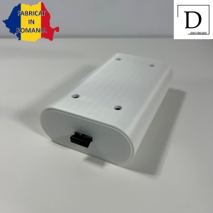 Sertar oval birou, Alb, 17.5 X 11 X 5 cm, imprimat 3D din PLA (Bioplastic) - Img 2