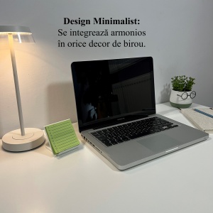 Suport pentru notite de birou cu sablon pentru liste personalizate, Alb, 8 cm, imprimat 3D din PLA (Bioplastic) - Img 5