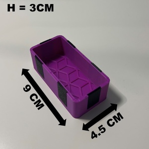 Tavita modulara magnetica, Mov, 9 X 4.5 cm, imprimat 3D din PLA (Bioplastic) - Img 6
