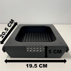 Sertar birou, Negru, 20.5 X19.5 X 5 cm, imprimat 3D din PLA (Bioplastic) - Img 6