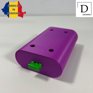 Sertar oval birou, Mov, 12.5 X 8.5 X 4 cm, imprimat 3D din PLA (Bioplastic) - Img 2