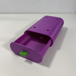 Sertar oval birou, Mov, 17.5 X 11 X 5 cm, imprimat 3D din PLA (Bioplastic)