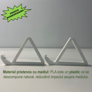 Set 2 suporti pentru tastatura imprimati 3D din PLA (Bioplastic), ALB, Permite eliberarea rapida a biroului, Pune in valoare tastaturile de colectie - Img 6