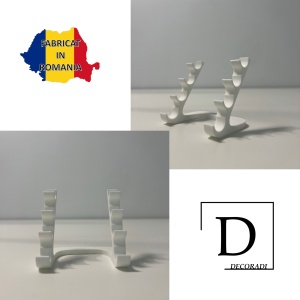 Suport pentru 4 pixuri, Alb, imprimat 3D din PLA (Bioplastic) - Img 4