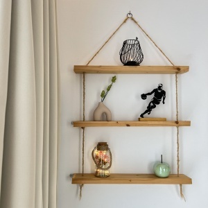 Decoratiune Casa, Jucator de baschet – DECORADI®, Eco-friendly, Baza din Lemn Natural, Design Abstract, Negru 20cm – Cadou sau Decoratiune de interior ideala pentru iubitorii de sport, Printat 3D din PLA Eco (plastic biodegradabil) - Img 5