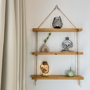 Decoratiune Casa, zodia RAC – DECORADI®, Eco-friendly, Baza din Lemn Natural, Design Abstract, Negru 19 cm – Cadou sau Decoratiune de interior cu design modern, Printat 3D din PLA Eco (plastic biodegradabil) - Img 5