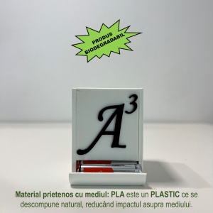 Organizator baterii AAA (LR3), Stocare pana la 18 Baterii AAA, alb, imprimat 3D din PLA (Bioplastic) - Img 3