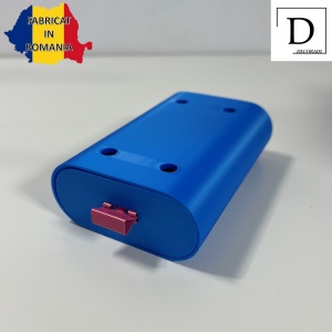 Sertar oval birou, Albastru, 12.5 X 8.5 X 4 cm, imprimat 3D din PLA (Bioplastic) - Img 2