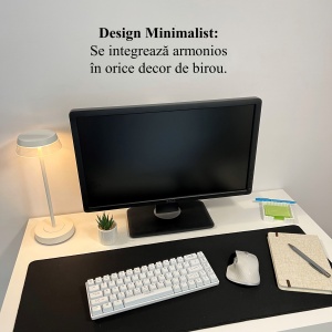 Suport pentru notite de birou cu spatiu dedicat pentru pixuri + sablon pentru liste personalizate, Alb,9.5 cm, imprimat 3D din PLA (Bioplastic) - Img 5