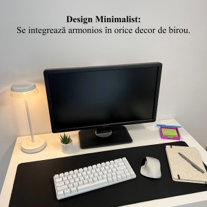 Suport pentru notite de birou cu spatiu dedicat pentru pixuri + sablon pentru liste personalizate, Mov,9.5 cm, imprimat 3D din PLA (Bioplastic) - Img 5