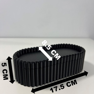 Cutiuta eleganta cu capac magnetic, Multifunctionala, Negru, 17,5 X 8,5 X 5 cm, imprimat 3D din PLA (Bioplastic) - Img 6