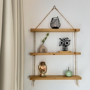 Decoratiune Casa, Vaza cu flori – DECORADI®, Eco-friendly, Baza din Lemn Natural, Design Abstract, Negru 18.5cm – Cadou sau Decoratiune de interior ideala pentru iubitorii de natura, Printat 3D din PLA Eco(plastic biodegradabil) - Img 5