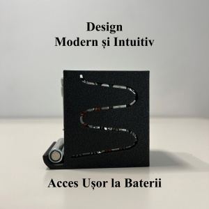 Organizator baterii AAA (LR3), Stocare pana la 18 Baterii AAA, negru, imprimat 3D din PLA (Bioplastic) - Img 4