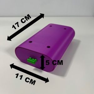 Sertar oval birou, Mov, 17.5 X 11 X 5 cm, imprimat 3D din PLA (Bioplastic) - Img 6