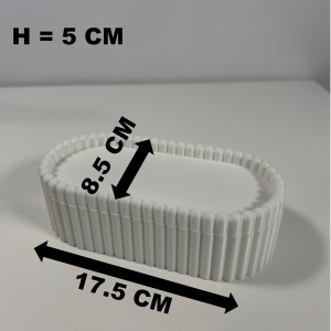Cutiuta eleganta cu capac magnetic, Multifunctionala, Alb, 17,5 X 8,5 X 5 cm, imprimat 3D din PLA (Bioplastic) - Img 6