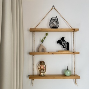 Decoratiune Casa, Catel – DECORADI®, Eco-friendly, Baza din Lemn Natural, Design Modern, Negru 19cm – Cadou sau Decoratiune de interior ideala pentru iubitorii de animale, Printat 3D din PLA ECO (plastic biodegradabil) - Img 5