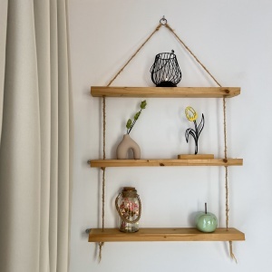 Decoratiune Casa, Lalea – DECORADI®, Eco-friendly, Baza din Lemn Natural, Cadoul Perfect pentru persoana IUBITA, Negru / Galben 22 cm – Decoratiune de interior cu Design Modern, Printat 3D din PLA Eco (plastic biodegradabil) - Img 5