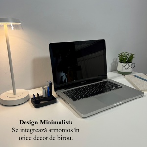 Organizator 4 Memorii USB, 4 Carduri SD, 3 Carduri MicroSD + Minitavita, Multifunctional, Negru, 9 X 7 cm, imprimat 3D din PLA (Bioplastic) - Img 5