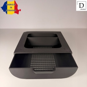 Sertar pentru birou, Negru, 19.5x19.5x4.5cm, imprimat 3D din PLA (Bioplastic) - Img 2