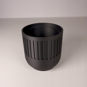 Set 3 Ghivece pentru plante mici (plantele nu sunt incluse), Diametru intern 6.5 cm, Negru, Printat 3D din PLA ECO(plastic biodegradabil) - Img 5