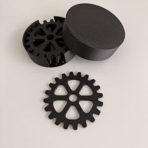 Set 6 suporturi / coastere pahare, rotund, diametru 10 cm, negru, cutie inclusa, imprimate 3D