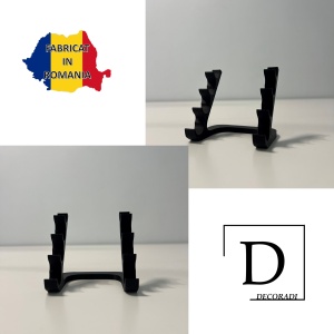 Suport 4 pixuri, Negru, imprimat 3D din PLA (Bioplastic) - Img 4