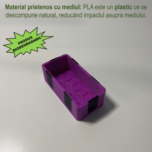 Tavita modulara magnetica, Mov, 9 X 4.5 cm, imprimat 3D din PLA (Bioplastic) - Img 2