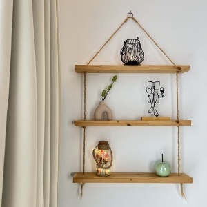 Decoratiune Casa, Momentul Meu – DECORADI®, Eco-friendly, Baza din Lemn Natural, Design Abstract, Negru 21.5cm – Cadou sau Decoratiune de interior cu design modern, Printat 3D din PLA Eco (plastic biodegradabil) - Img 5