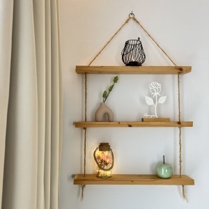 Decoratiune Casa, Trandafir LOVE YOU – DECORADI®, Eco-friendly, Baza din Lemn Natural, Cadoul Perfect pentru persoana IUBITA, Alb 22cm –Decoratiune de interior cu Design Modern, Printat 3D din PLA Eco (plastic biodegradabil) - Img 5