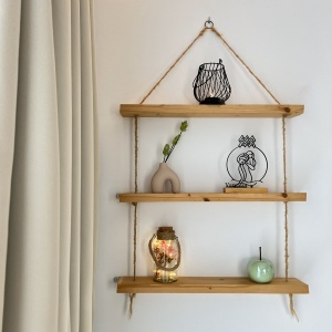 Decoratiune Casa, zodia VARSATOR – DECORADI®, Eco-friendly, Baza din Lemn Natural, Design Abstract, Negru 19 cm – Cadou sau Decoratiune de interior cu design modern, Printat 3D din PLA Eco (plastic biodegradabil) - Img 5