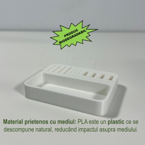 Organizator 4 Memorii USB, 4 Carduri SD, 3 Carduri MicroSD + Minitavita, Multifunctional, Alb, 9 X 7 cm, imprimat 3D din PLA (Bioplastic) - Img 3