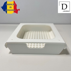 Sertar birou, Alb, 20.5 X19.5 X 5 cm, imprimat 3D din PLA (Bioplastic) - Img 2