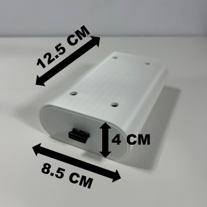 Sertar oval birou, Alb, 12.5 X 8.5 X 4 cm, imprimat 3D din PLA (Bioplastic) - Img 6
