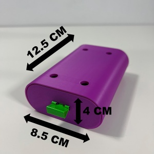 Sertar oval birou, Mov, 12.5 X 8.5 X 4 cm, imprimat 3D din PLA (Bioplastic) - Img 6